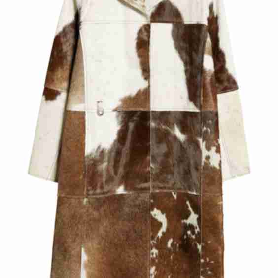 Gio Genuine Calf Hair Coat