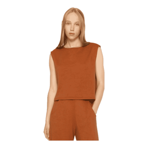 Rust Sweater Knit Lounge Tank