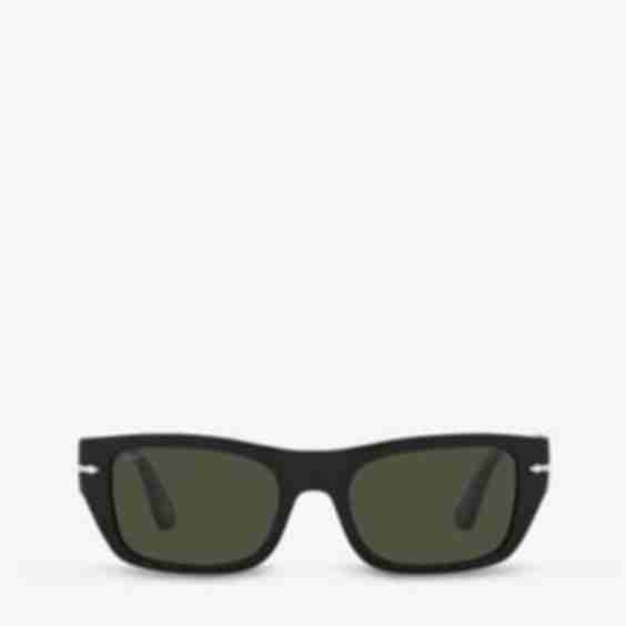 PO3268S Rectangle-Frame Acetate Sunglasses