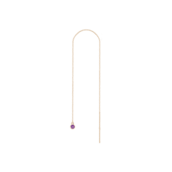 Birthstone Ear Chain Threader (Pair)