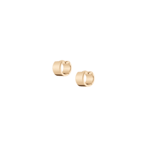 12mm Extra Wide Hinged Huggie Earrings
