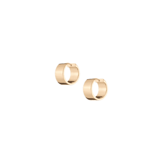 15mm Extra Wide Hinged Huggie Earrings