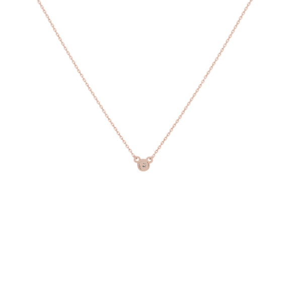Diamond Bezel Necklace