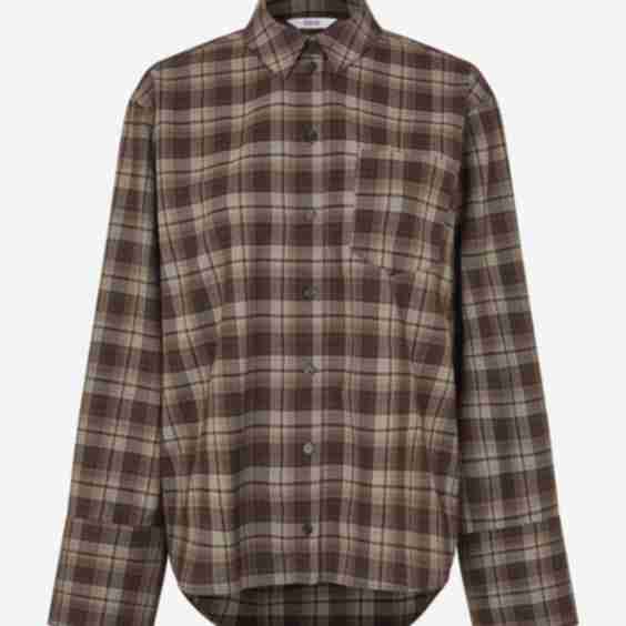 Enweb Ls Nb Shirt 7342 Chocolate Check