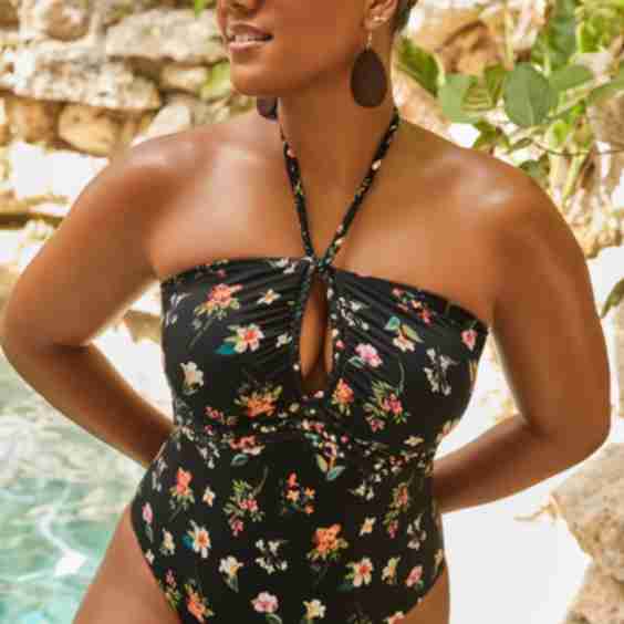 Braided Bandeau One Piece Swimsuit