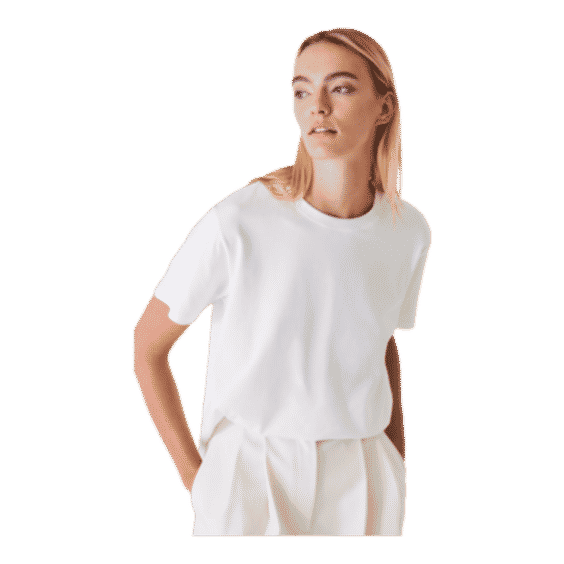Iconic Pima Cotton Stretch Boyfriend T-Shirt