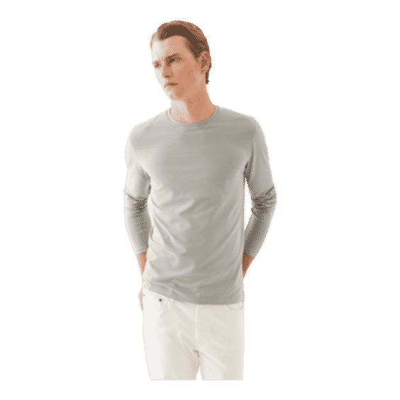 Pima Cotton Stretch Long Sleeve T-Shirt