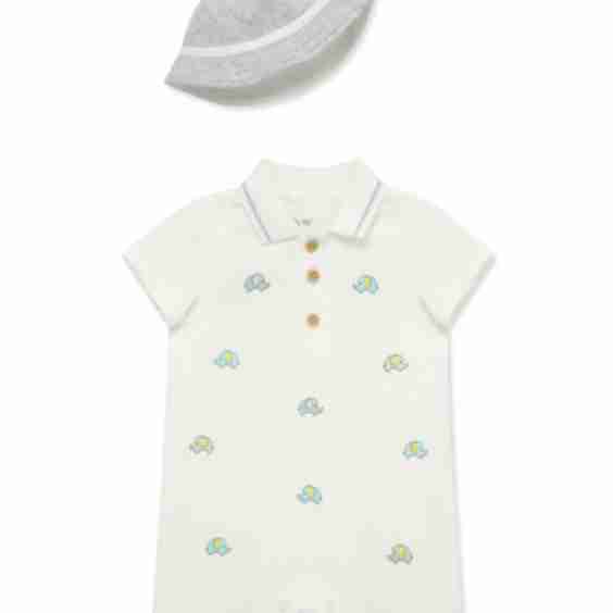 Elephants Romper & Hat