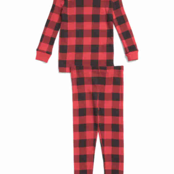 Toddlers 2pc Buffalo Check Pajama Set