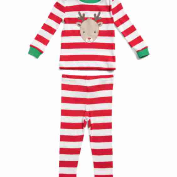 Infants 2 Pc Reindeer Pajamas Set