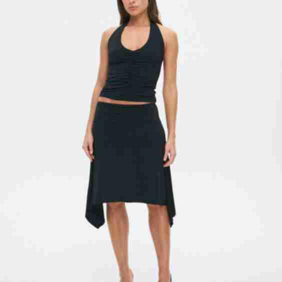 Draping Midi Skirt