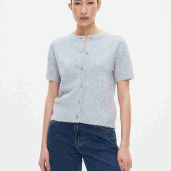 Knit Shortsleeve Cardigan