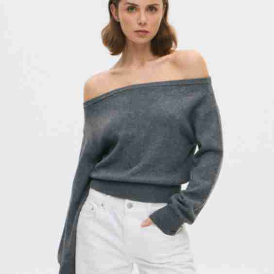 Off Shoulder Knit Top