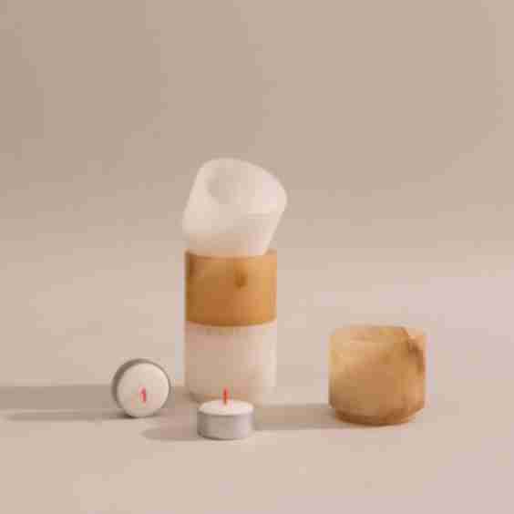 Alabaster Natural stone SET
