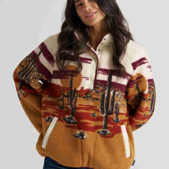 Half-Snap Sherpa Pullover