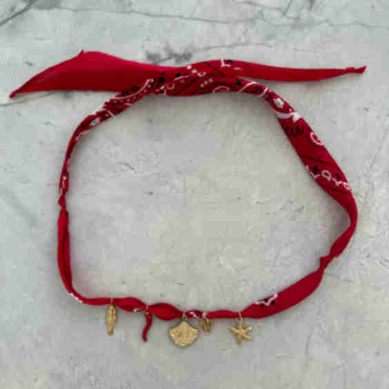 Bandana Charm Necklace