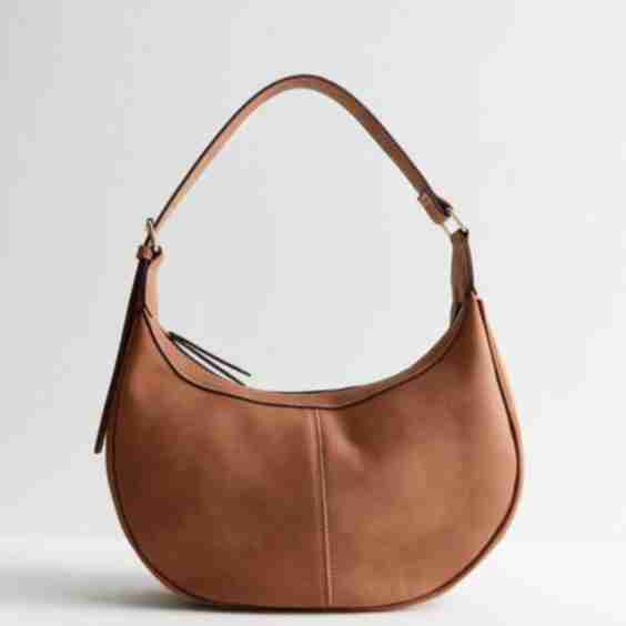 Suedette Scoop Shoulder Bag