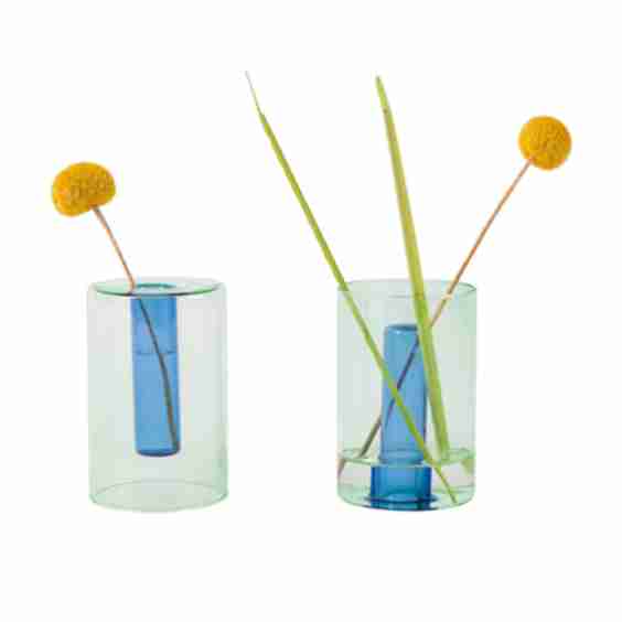 Small Reversible Glass Vase