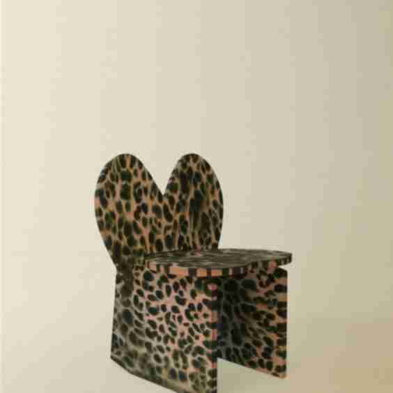Iggy Chair with Leopard Spots