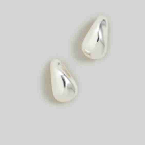 Sculptural Droplet Statement Earrings
