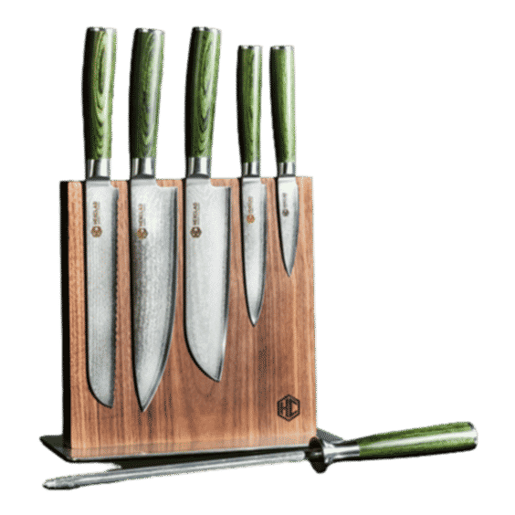 Damascus Steel Knife Set