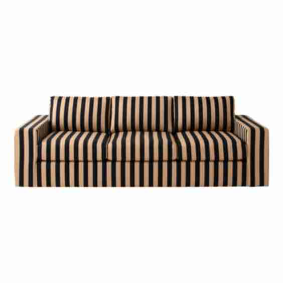 Schoolhouse x Clare V. Marc Striped Sofa