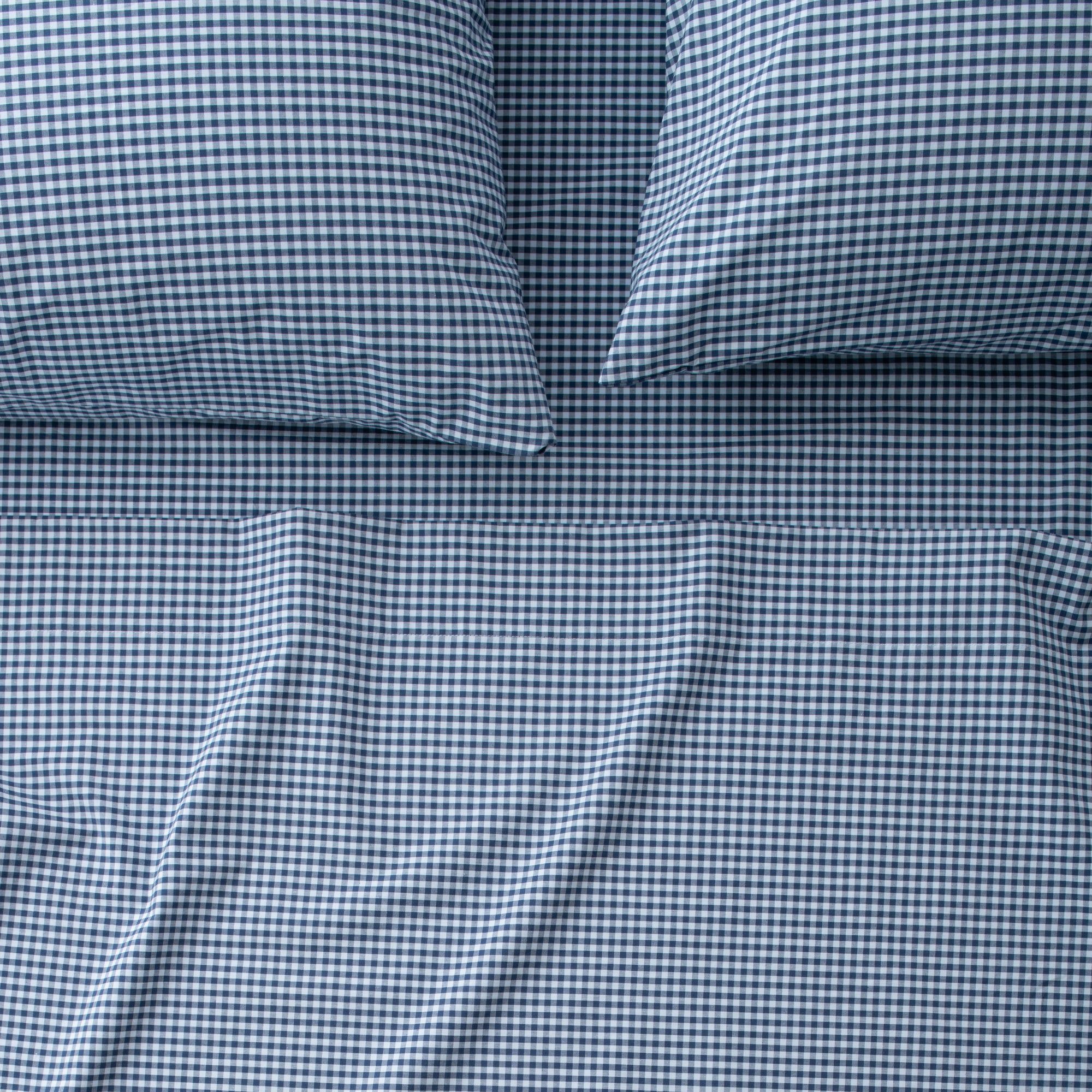 Gingham Percale Sheet Set - Thumbnail 4