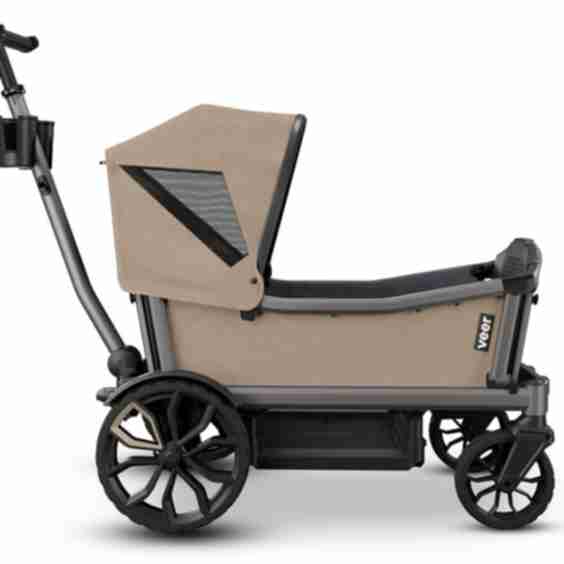 Cruiser City 2 Seater Stroller Wagon + Sidewall Kit + Canopy Bundle