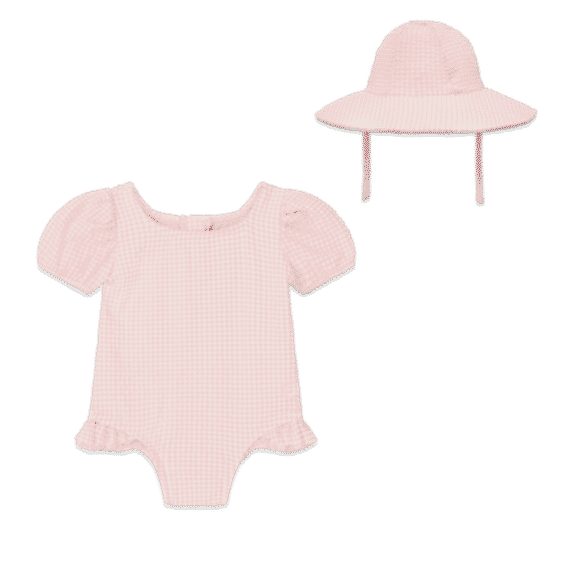 Puff Sleeve Swimsuit Hat