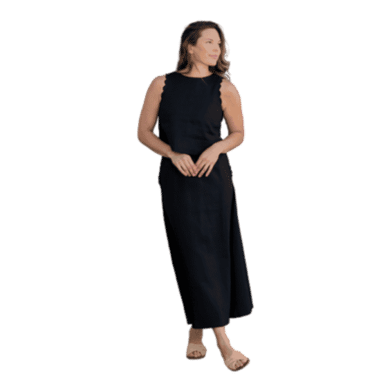 The Scallop Linen Tank