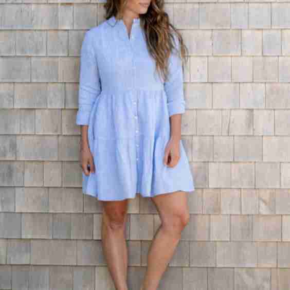 The Linen Ruffle Dress