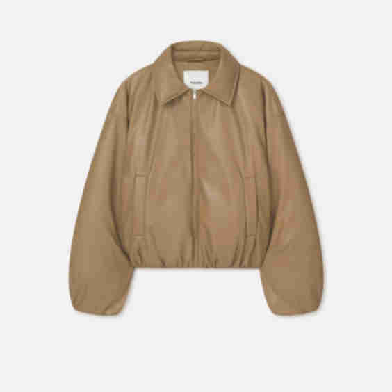 Asger Padded Okobor Alt-Leather Jacket