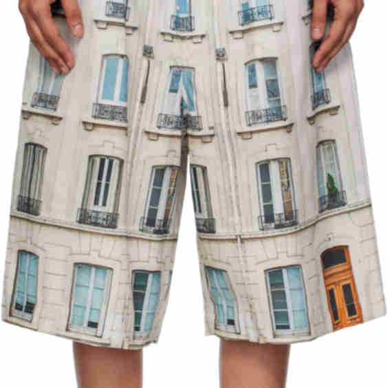Multicolor Building Boxer Shorts