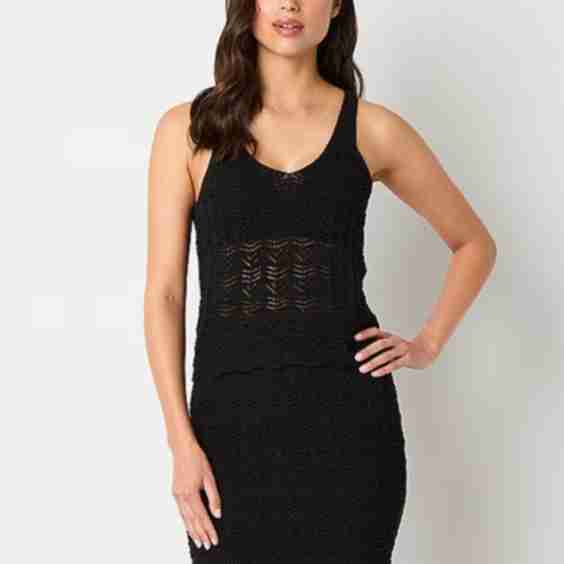 Scoop Neck Sleeveless Pullover Sweater
