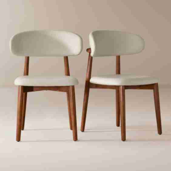 Ursula Leather Dining Chairs Set