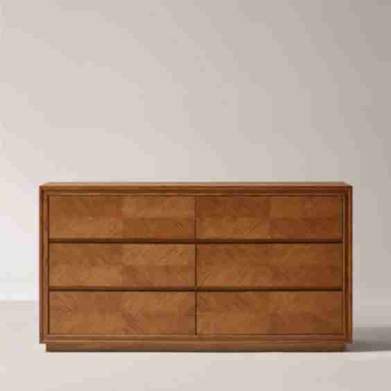 Thursen 60" Chevron 6-Drawer Dresser