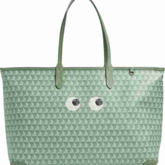 I Am a Plastic Bag Wink Eyes Recycled Coated Canvas Tote