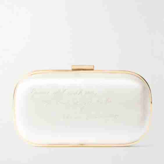 Marano Grow Old With Me Embroidered Satin Clutch