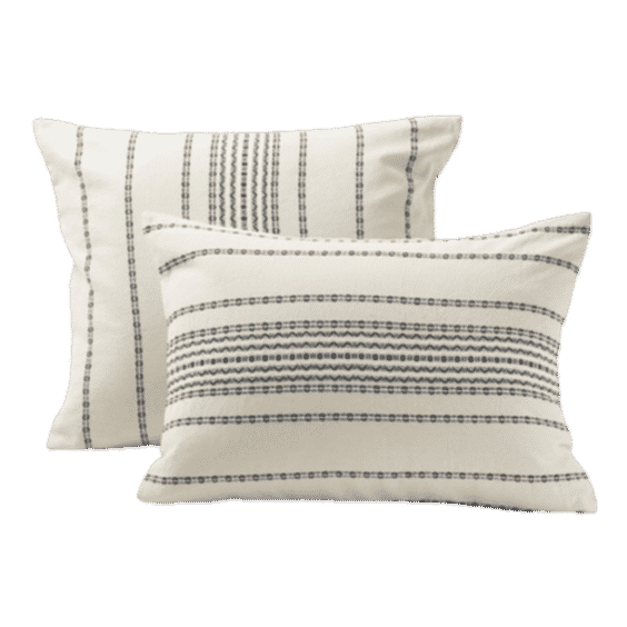 Rippled Stripe Organic Sham