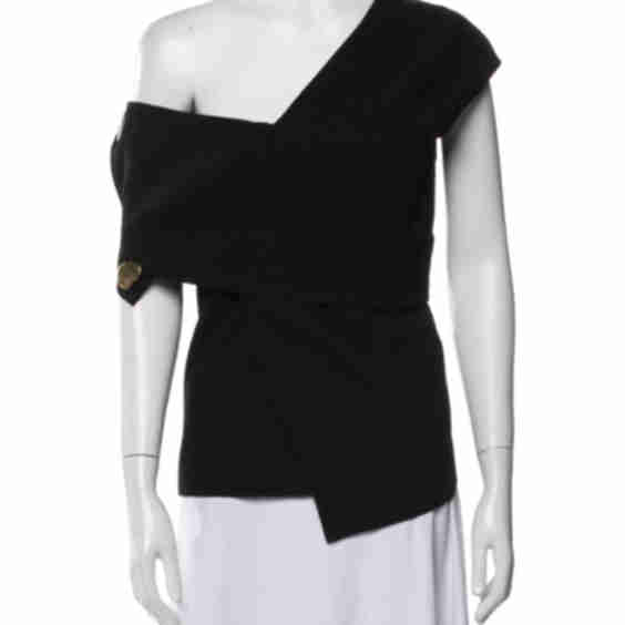 One-Shoulder Short Sleeve Top