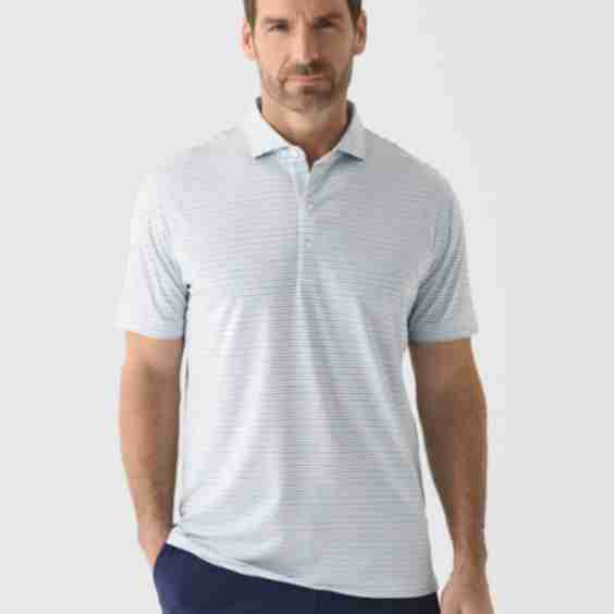 Vik Striped Jersey Performance Polo