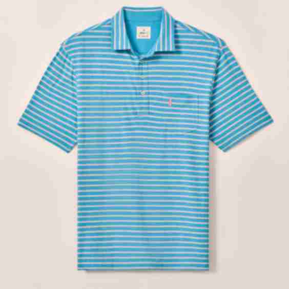 Original 4-Button Polo - Matthis Stripe