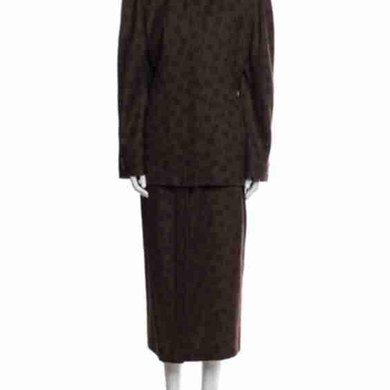 Vintage Wool Skirt Suit