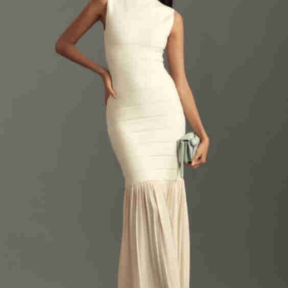 Fitted Twofer Maxi Dress