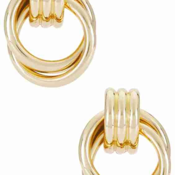 Interlocking Hoop Earrings