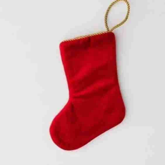 Merry Christmas Bauble Stocking
