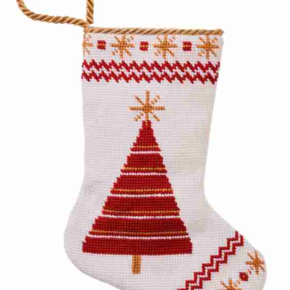 Set-of-Two Brightly Shining Tree Bauble Stocking