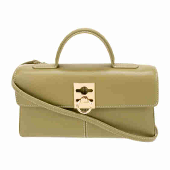 Leather Top Handle Bag