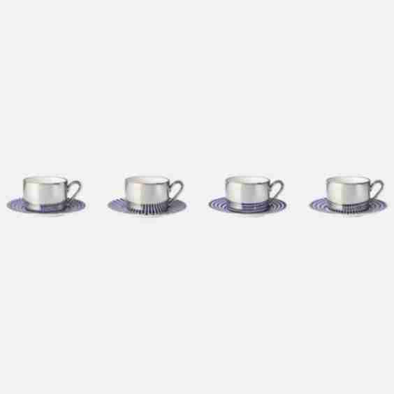 Aunty Set Of 4 Espresso Cups And Saucers