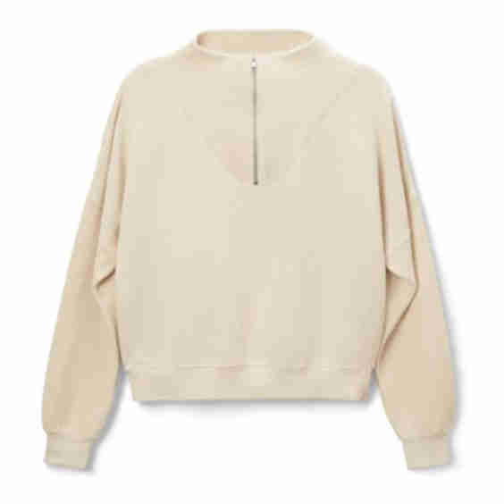 Tyra Mixed Fleece 1/4 Zip Pullover